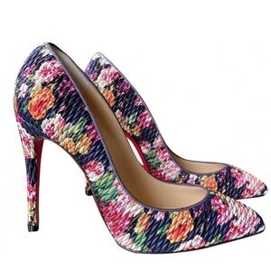 Floral Patterned Women's Heels